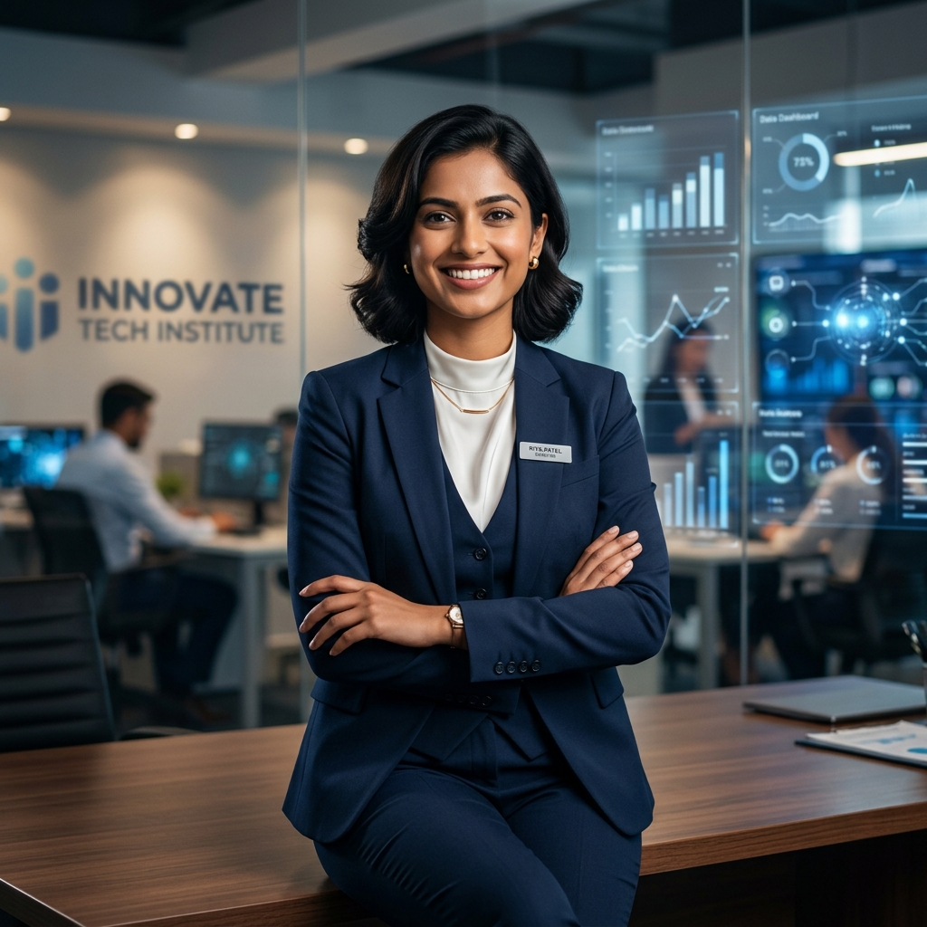 Ananya Sharma - 25 Year Old Indian Institute Director in 3-Piece Suit